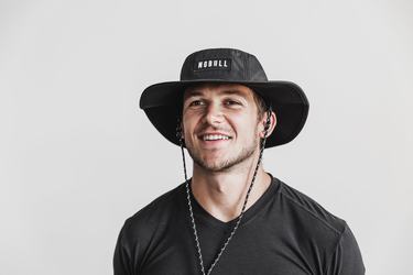 Nobull Boonie Men's Hats Black | Australia (LA8325)